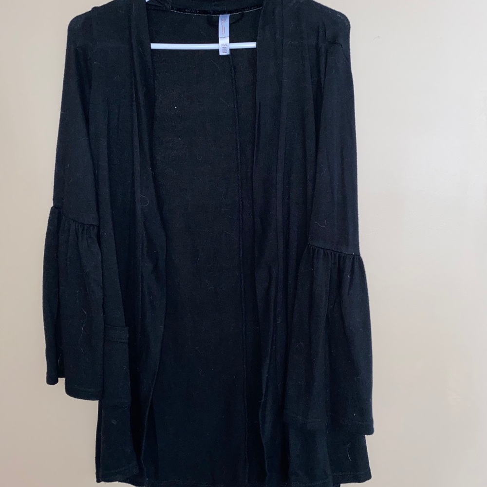 Black cardigan